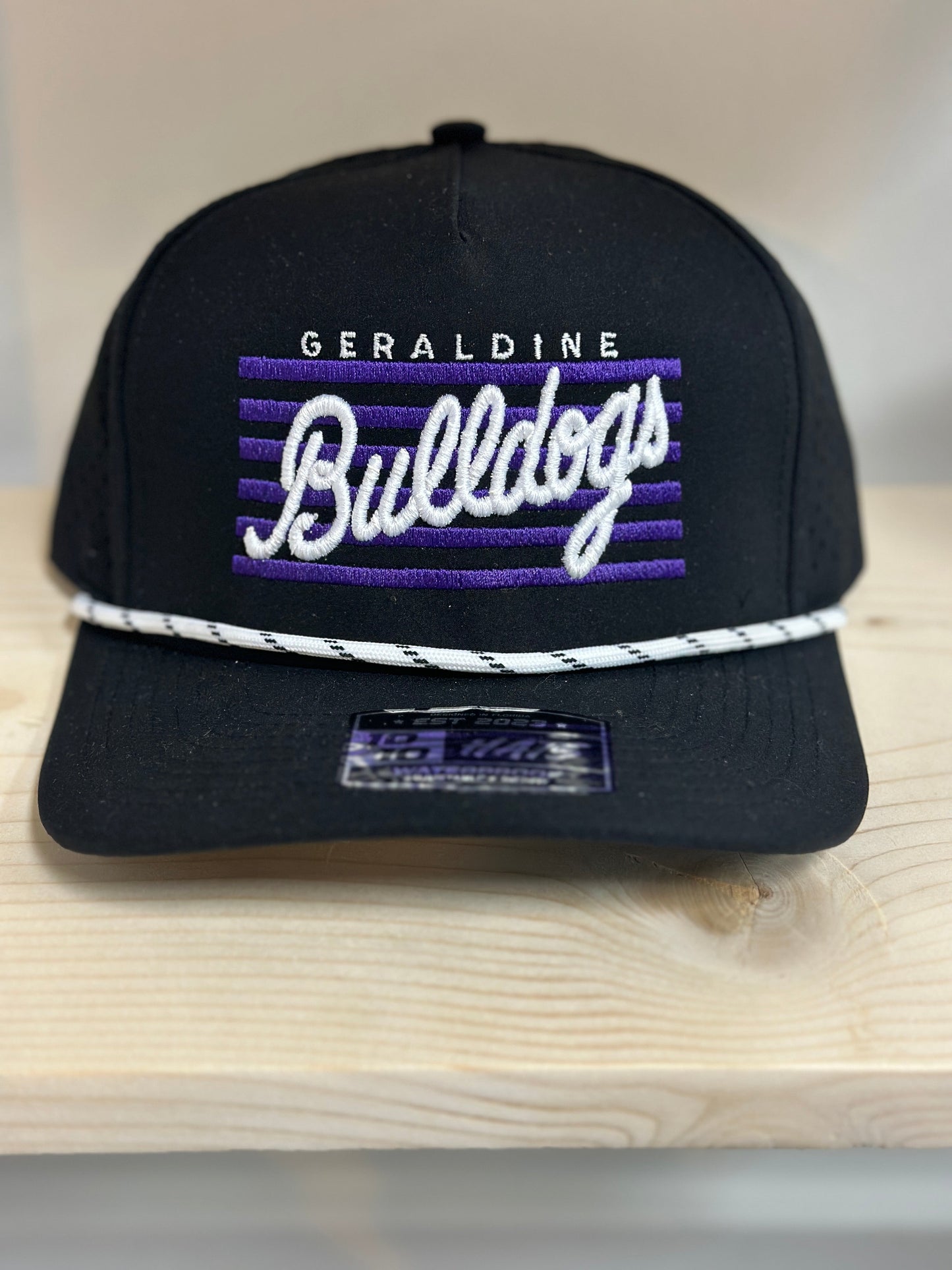 Geraldine Black Rope Hat