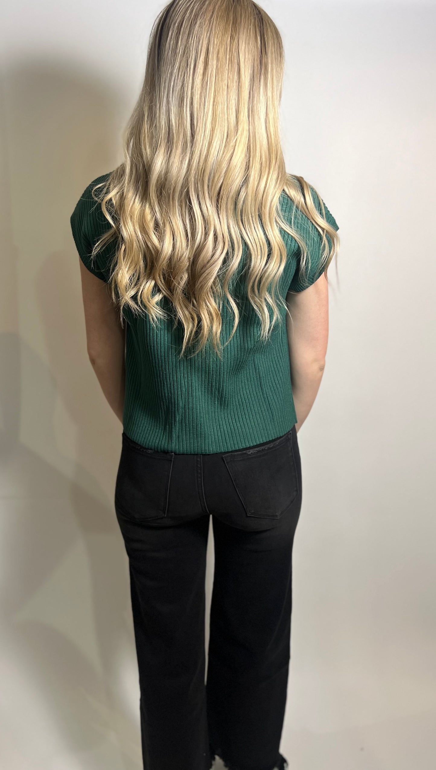 Ragan Sweater Top | Green