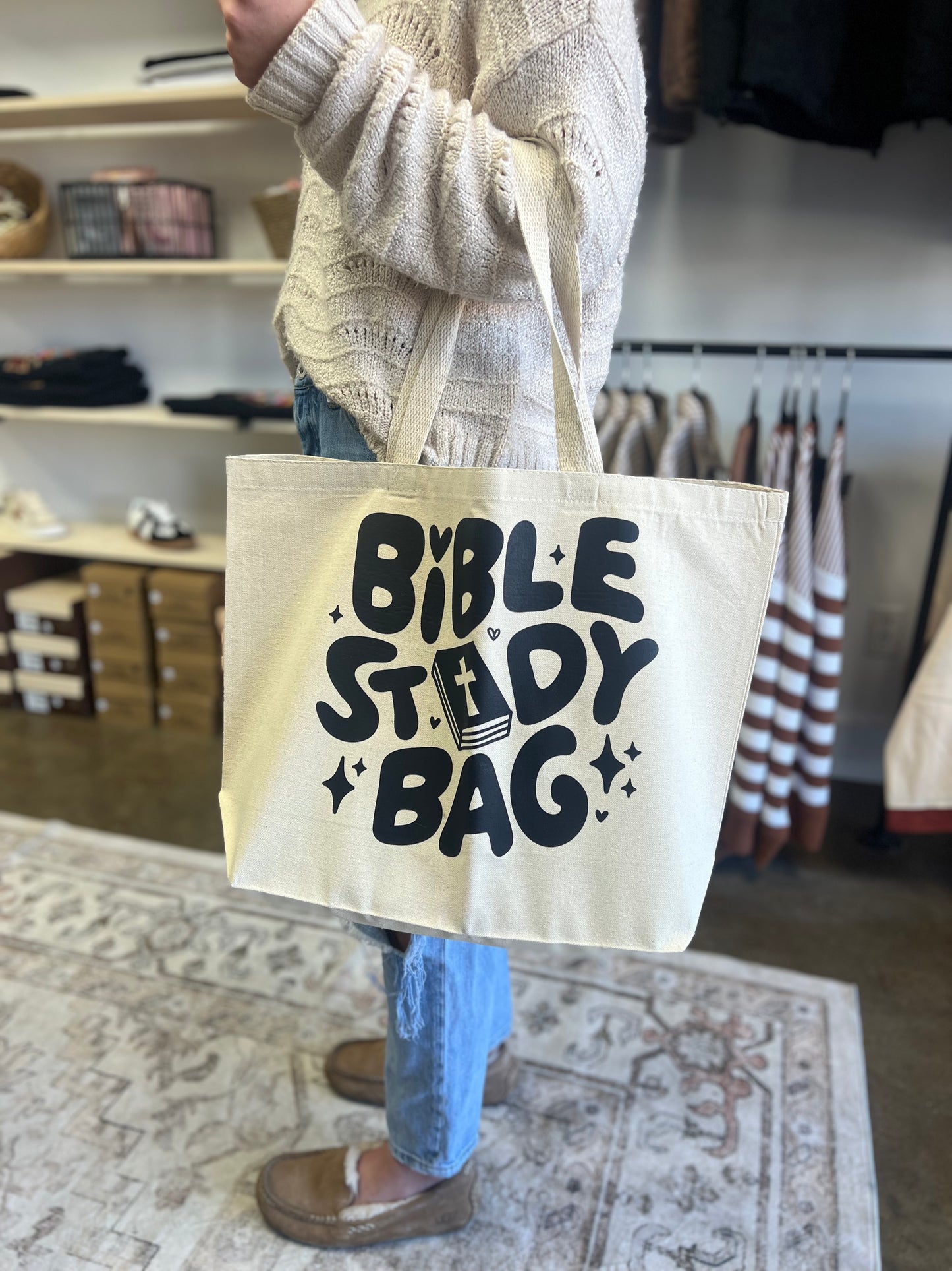 Bible Study Canvas Tote Bag
