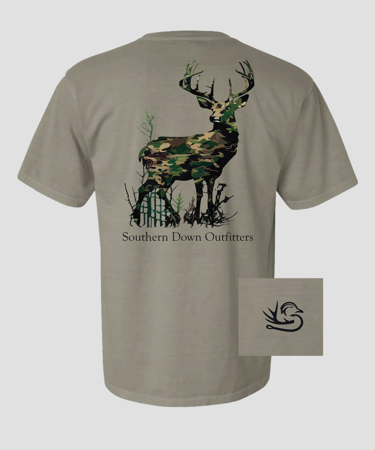 Southern Down Camo Deer Tee